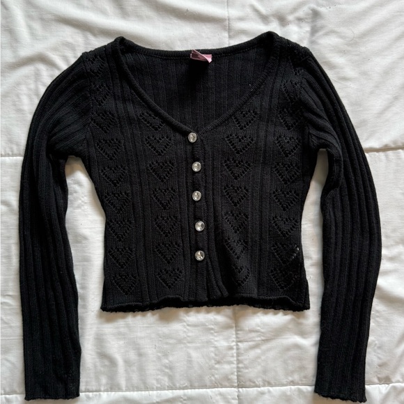 pumpkin patch Other - Kid’s Black V-Neck Button Cardigan Sweater